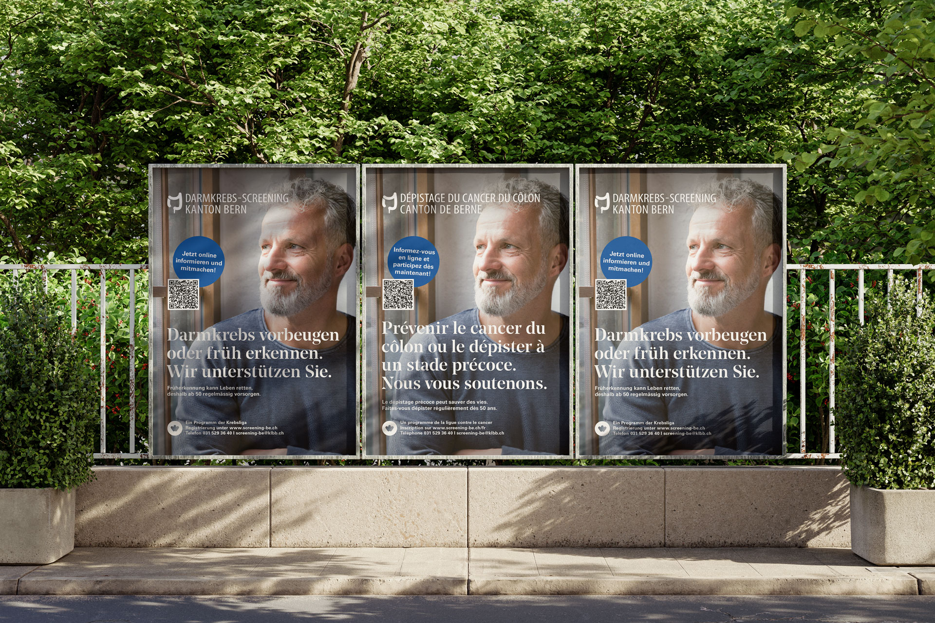 KLBB Darmkrebsscreening Bern Plakate